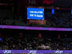 IPL 2026: Chuva atrasa sorteio da partida entre RCB e KKR IPL 2026: Chuva atrasa sorteio da partida entre RCB e KKR
