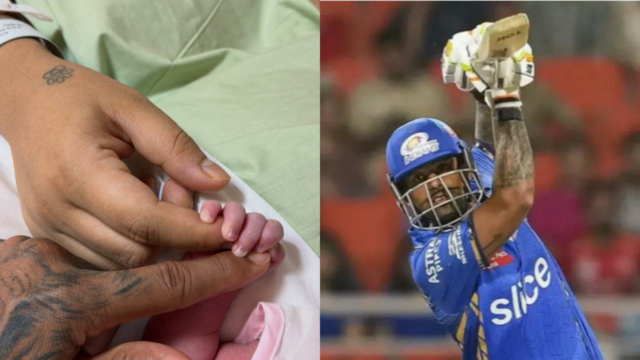 IPL 2026: Suryakumar Yadav dos índios de Mumbai e esposa Devisha dão as boas-vindas à menina
