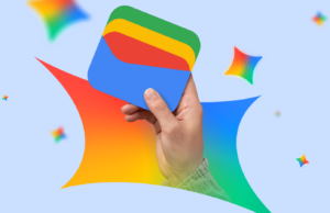 Imaginei uma Google Wallet com tecnologia Gemini – e agora o aplicativo atual parece desatualizado Uma mulher sentada em um sofá usando o telefone, cercada pelos logotipos do Gmail, Drive, Docs, YouTube e Gemini.