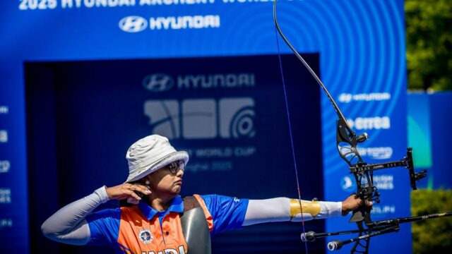 Índia surpreende a Coreia do Sul e chega à final recurva feminina na 2ª fase da Copa do Mundo de Tiro com Arco
