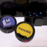 Renderizações do Insta360 Mic Pro de frente, em ângulo, lateral e atrás.