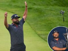 JJ Spaun ainda está enfrentando sua verdade ‘surreal’ no US Open JJ Spaun comemora depois de acertar um longo birdie no buraco 18 em Oakmont para garantir sua vitória no Aberto dos Estados Unidos no ano passado.