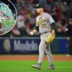 JT Ginn perde lance sem sucesso na nona entrada - e então permite walk-off homer para destruir o colapso de A