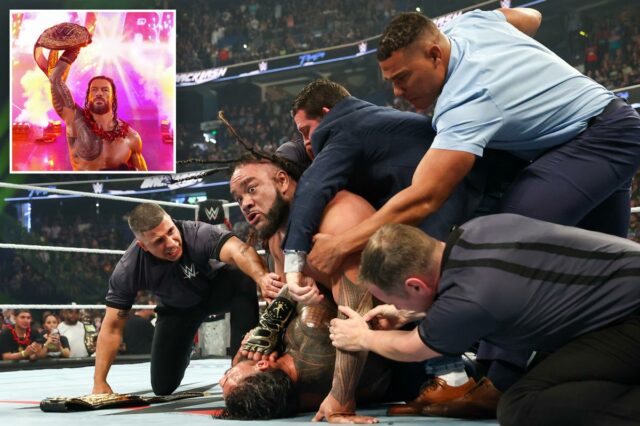Jacob Fatu desencadeia um ataque cruel a Roman Reigns após a derrota do Campeonato Mundial de Pesos Pesados ​​no WWE Backlash
