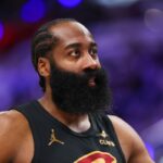 James Harden #1 of the Cleveland Cavaliers