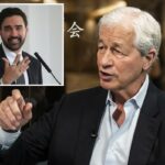 Jamie Dimon falando na Cúpula do JPMorgan China.