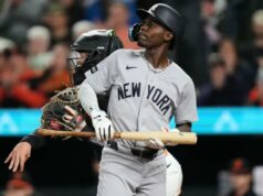 Jazz Chisholm Jr. dos Yankees teve início lento no ano de contrato: ‘não está balançando bem’ Jazz Chisholm Jr. reage após ser eliminado na nona entrada da derrota dos Yankees para os Orioles em 11 de maio de 2026 em Baltimore.