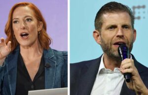 Jen Psaki verifica a ameaça do processo de Eric Trump no ar: ‘Vou deixar você ser o juiz’ Erielle Reshef e Suhas Subramanyam aparecem na edição de 15 de maio de 2026 de