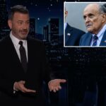 Jimmy Kimmel brincou sobre o ex-prefeito de Nova York Rudy Giuliani estar no 'túmulo' antes da hospitalização
