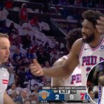 Joel Embiid alega parcialidade do árbitro no jogo 3, com as esperanças dos 76ers desaparecendo rapidamente: 'Acho que é bom quando Nova York vence'