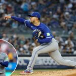 O arremessador do Toronto Blue Jays, José Berríos, lança um arremesso durante o segundo turno contra o New York Yankees no Yankee Stadium no Bronx, Nova York, EUA, sexta-feira, 25 de março de 2025.