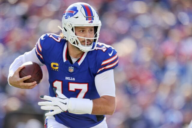 Josh Allen #17 of the Buffalo Bills
