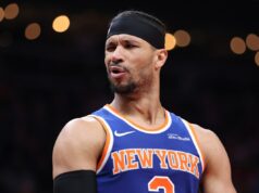 Josh Hart chama a varredura dos Knicks sobre os 76ers de ‘tortura’ por um motivo surpreendente Josh Hart #3 of the New York Knicks