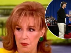 Joy Behar bate na estrela da NFL Jaxson Dart por participar do comício de Donald Trump Joy Behar critica Jaxson Dart por participar do comício de Donald Trump Definição de estupidez e racismo