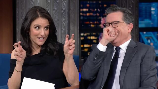 Julia Louis-Dreyfus dá a Stephen Colbert um assado brutal ao estilo Veep

