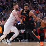 Karl-Anthony Towns teve um jogo 2 impressionante na vitória dos Knicks sobre os Cavaliers nas finais da Conferência Leste no MSG.