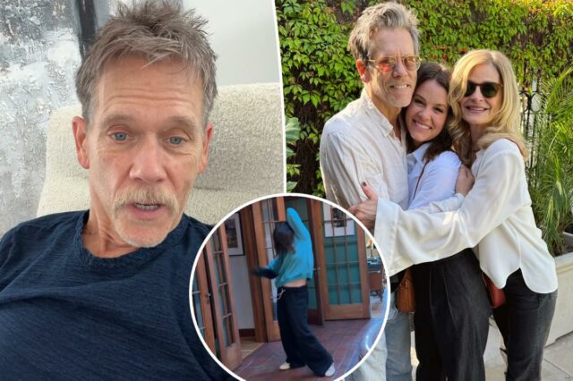 Kevin Bacon é atacado por enxame de abelhas enquanto caminhava com a filha

