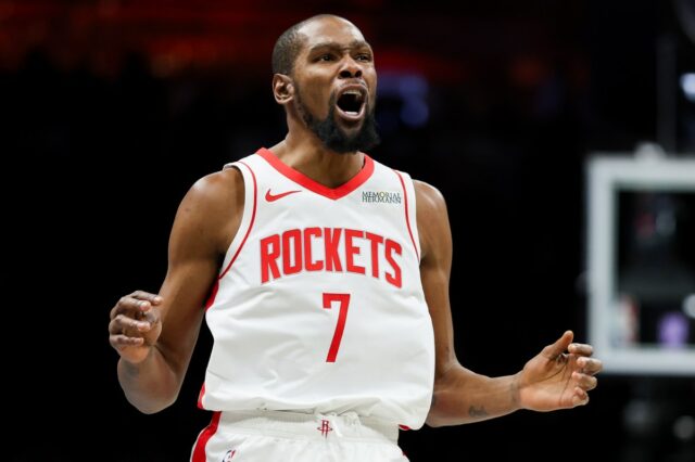 Kevin Durant pode deixar os Rockets para essas três equipes nesta entressafra
