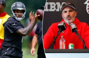 Kevin Stefanski acredita que Tua Tagovailoa tem uma ‘habilidade dada por Deus’, apesar das dificuldades de 2025 Tua Tagovailoa nº 1 do Atlanta Falcons realiza exercícios durante OTAs no IBM Performance Field em 27 de maio de 2026 em Flowery Branch, Geórgia.