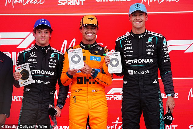 Kimi Antonelli se enfurece quando o companheiro de equipe da Kimi Antonelli se enfurece quando o companheiro de equipe da Mercedes, George Russell, vence a tensa corrida de velocidade no Canadá... forçando Toto Wolff a intervir