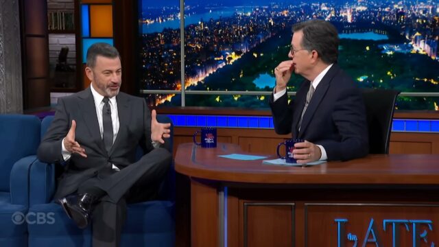 Kimmel diz 'Nunca assista' à CBS novamente após o show Jimmy Fallon, Seth Meyers, John Oliver, Stephen Colbert e Jimmy Kimmel se despedem