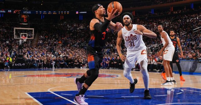Knicks conquista duas vitórias nas finais da NBA com vitória por 109-93 sobre o Cavs

