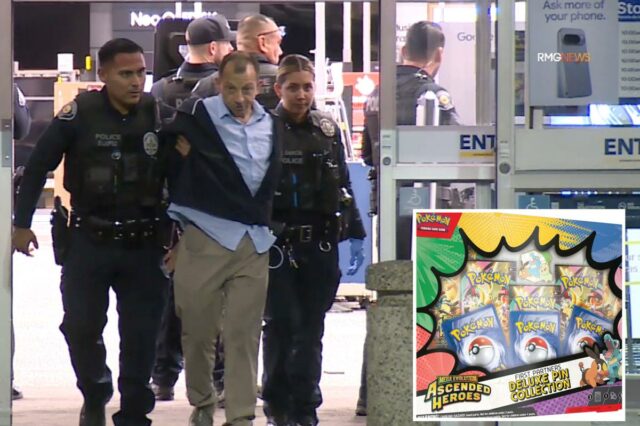 Ladrão retirado da Best Buy de Pasadena enquanto fila se formava do lado de fora para cartões de Pokémon
