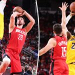 Lakers dominam Rockets na vitória do jogo 6, avançando nos playoffs