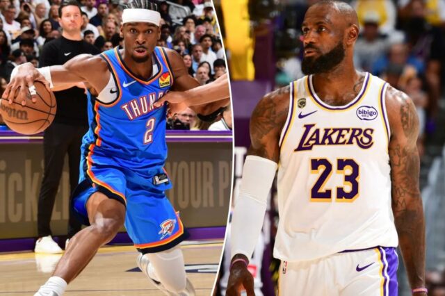 Lakers eliminado pelo Thunder no jogo 3, a uma derrota da eliminação na pós-temporada
