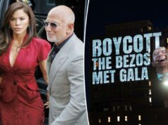 Lauren Sánchez e Jeff Bezos ignoram os protestos do Met Gala enquanto comparecem à pré-festa de Anna Wintour Lauren Sánchez e Jeff Bezos ignoram os protestos do Met Gala enquanto comparecem à pré-festa de Anna Wintour