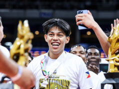Leo Ordiales, da NU, apresenta desempenho de MVP das finais da UAAP sob pressão MVP das finais Leo Ordiales NU Bulldogs vs FEU Tamaraws UAAP Finais Jogo 2