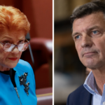 Líder da oposição Angus Taylor.