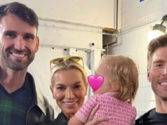 Lindsay Hubbard sorri com a filha Gemma, ex Carl Radke e Kyle Cooke Carl Radke achou que Lindsay estava mais feliz filmando durante a gravidez