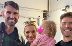 Lindsay Hubbard sorri com a filha Gemma, ex Carl Radke e Kyle Cooke Carl Radke achou que Lindsay estava mais feliz filmando durante a gravidez
