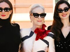 Macy’s lançou uma nova coleção chique do figurinista de ‘The Devil Wears Prada 2’ COPENHAGUE, DINAMARCA - 10 DE AGOSTO: Nina Sandbech usa saia preta, body, lenço branco creme, bolsa Alaia e salto alto Ganni durante a Copenhagen Fashion Week Primavera / Verão 2024 em 10 de agosto de 2023 em Copenhague, Dinamarca. (Foto de Christian Vierig/Getty Images)