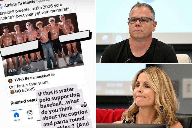 Mãe da Califórnia pede que os curadores da escola renunciem após a piada de 'OnlyFans' sobre meninos adolescentes em cuecas de banho
