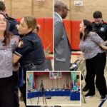 Mãe de criança com necessidades especiais algemada na reunião do conselho escolar de Jersey City – enquanto o prefeito critica a prisão