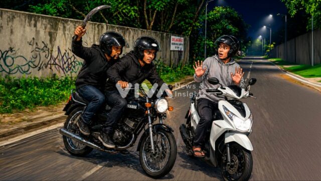Mahasiswi Unpad Dilindas Motor Pelaku Jambret di Jatinangor
