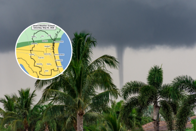 Mapa de ameaças de tornados na Flórida mostra onde tempestades perigosas têm maior probabilidade de ocorrer
