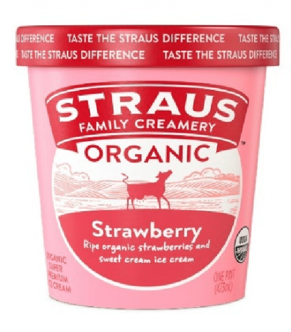 Straus Family Creamery is voluntarily recalling small numbers of select flavors and sizes of the company's Organic Ice Cream. (Photo from the U.S. Food and Drug Administration)