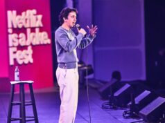 Marcello Hernández trouxe os ‘JaJaJas’ e comemorou sua mãe durante seu programa na Netflix Netflix Is A Joke Festival apresenta: Feid e Marcello Hernandez no Hollywood Bowl em 10 de maio de 2026.