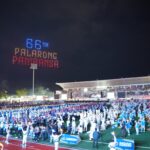 Cerimônias de abertura do 66º Palarong Pambansa no Complexo Esportivo Patin-ay em Agusan Del Sur.