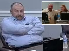 Membro assustador do conselho escolar do Tennessee que disse a uma jovem estudante que ela é ‘gostosa’ agora enfrenta acusações de agressão Membro assustador do conselho escolar do Tennessee que disse a uma jovem estudante que ela é 'gostosa' agora enfrenta acusações de agressão
