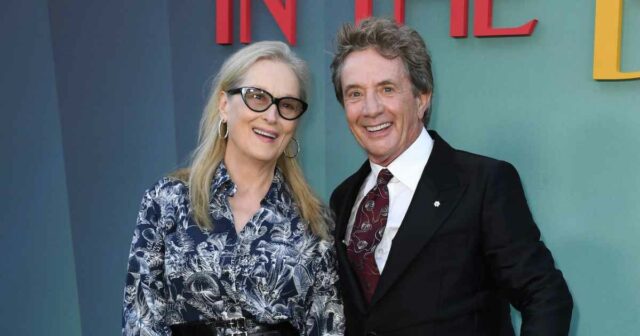 Meryl Streep e Martin Short sentam-se intimamente em restaurante em Londres
