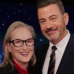 Meryl Streep fica do lado de Jimmy Kimmel enquanto Donald Trump pede sua demissão: 'Você está carregando a bandeira da liberdade de imprensa'