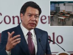 México anula decisão de encerrar ano letivo mais cedo devido à Copa do Mundo Mario Delgado Carrillo, Ministro da Educação Pública do México, falando em entrevista coletiva.