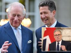 Michael Goodwin: O embaixador britânico estava certo – o ‘relacionamento especial’ está em frangalhos Rei Carlos III e Sir Christian Turner rindo em uma festa no jardim.