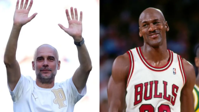 Michael Jordan presta homenagem a Pep Guardiola na despedida do Michael Jordan presta homenagem a Pep Guardiola na despedida do técnico do Man City