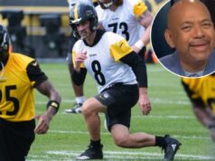 Michael Wilbon, da ESPN, destrói sua própria rede na TV ao vivo para uma cobertura ‘sem fôlego’ do ‘irrelevante’ Aaron Rodgers Aaron Rodgers durante Steelers OTAs em 18 de maio de 2026.