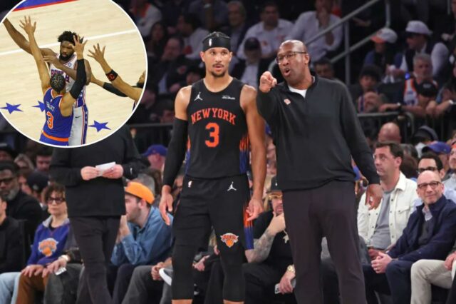 Mike Brown está apertando todos os botões certos – e Mike Brown conversando com Josh Hart durante o Jogo 2 dos Knicks contra o 76ers.